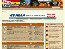 Tablet Screenshot of ghanaforum.com